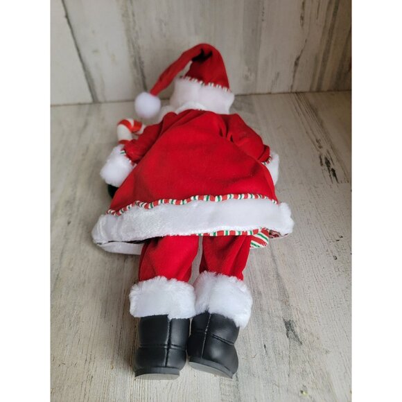 Annalee peppermint santa claus candy cane Xmas‎ vintage home decor - Picture 5 of 6